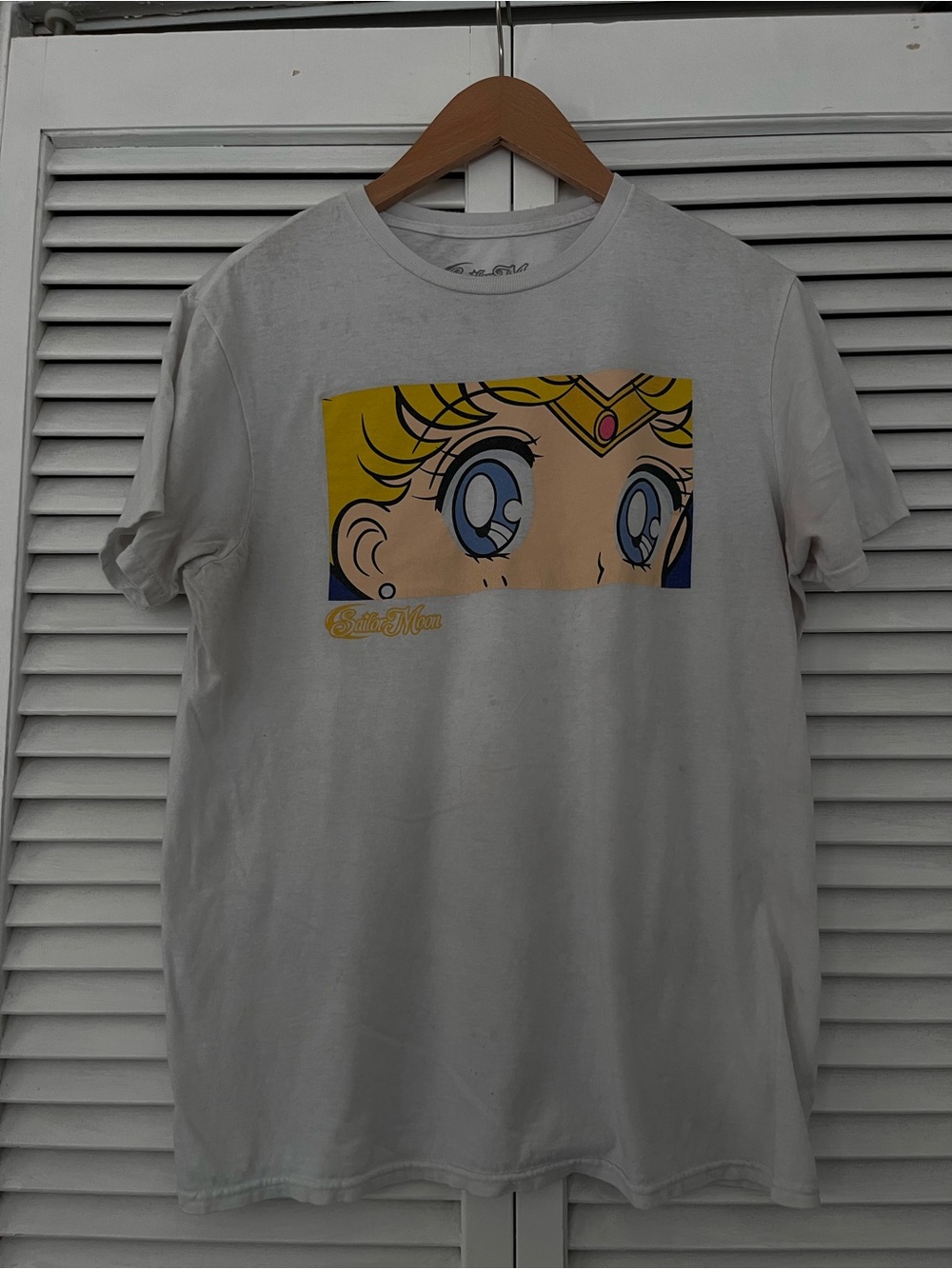 White Sailor Moon Graphic Short Sleeve Tee